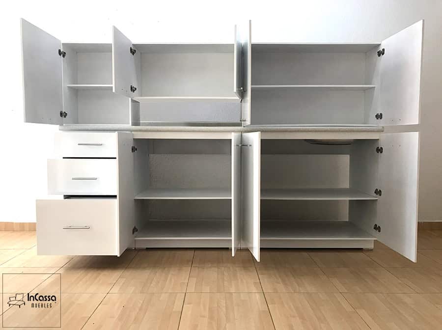 InCassa Muebles Edomex mueblería CDMX Cocina integral COLOMBIA 2.30m diseñada para PARRILLA 3