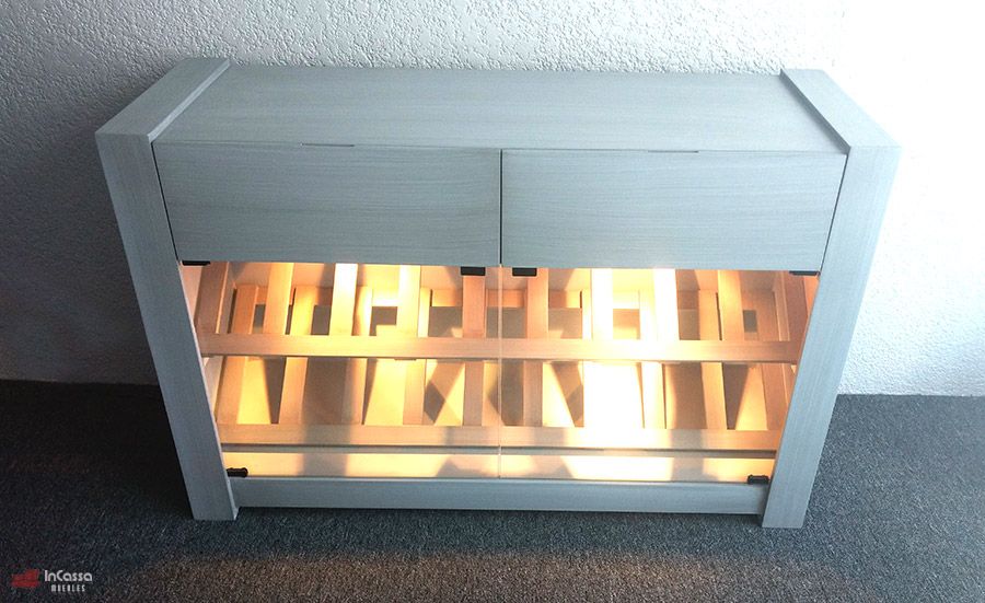 InCassa Muebles Edomex mueblería CDMX Bufetero con Luz Modelo DAKOTA 3