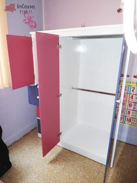 InCassa Muebles Edomex mueblería CDMX Guardarropa Infantil Modelo DANNA 3