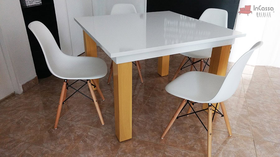 InCassa Muebles Edomex mueblería CDMX Comedor tipo EAMES Modelo EMBOSCADA white 3