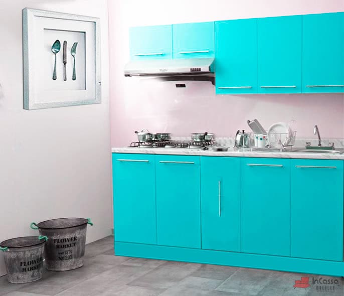 InCassa Muebles Edomex mueblería CDMX Cocina integral FÁTIMA 1.90m diseñada para PARRILLA 1