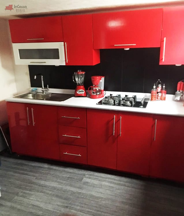 InCassa Muebles Edomex mueblería CDMX Cocina integral FINLANDIA 2.40m diseñada para PARRILLA 2