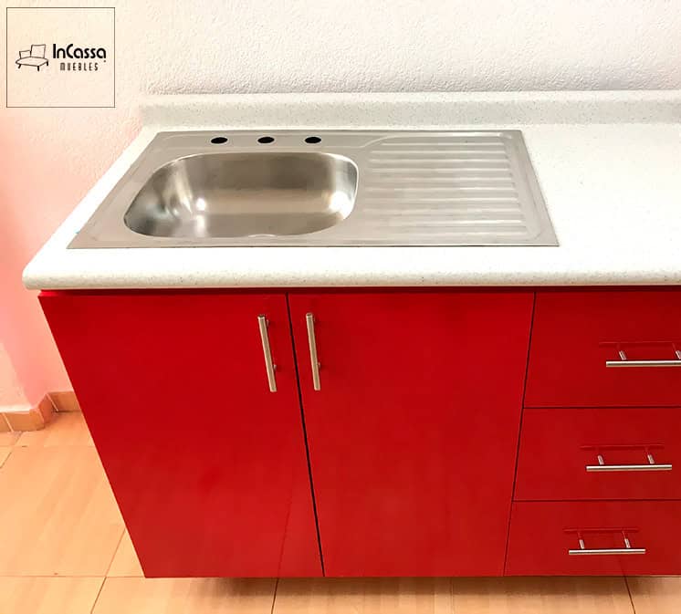 InCassa Muebles Edomex mueblería CDMX Cocina integral FINLANDIA 2.40m diseñada para PARRILLA 6