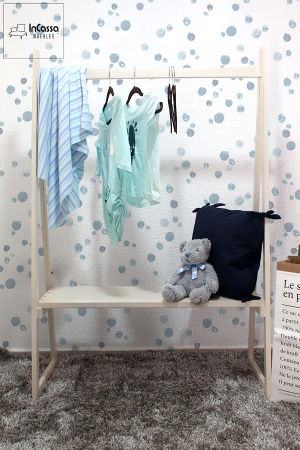 InCassa Muebles Edomex mueblería CDMX Perchero Nórdico Infantil Modelo GAEL 1