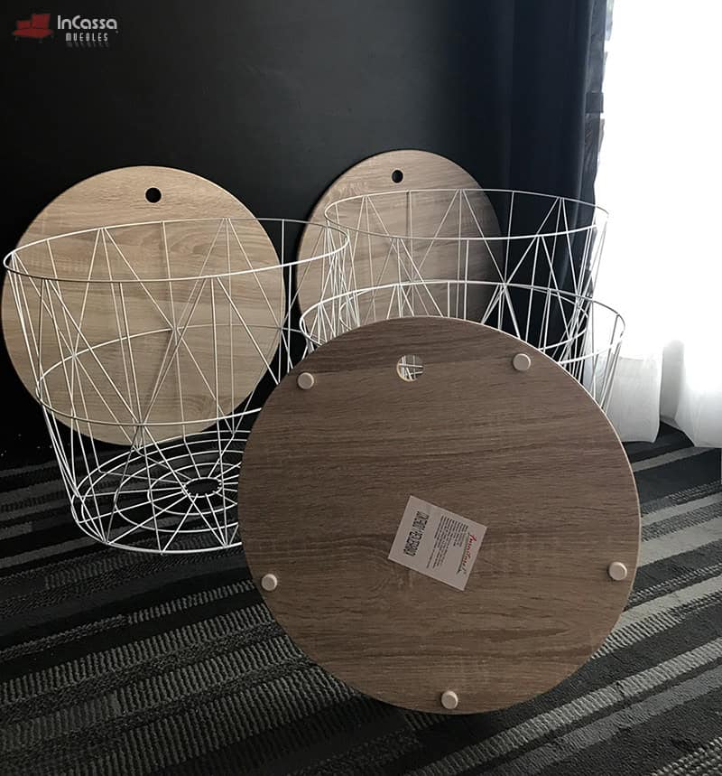 InCassa Muebles Edomex mueblería CDMX Set de 3 Mesas de Centro Nórdicas Modelo GOSSAU 3