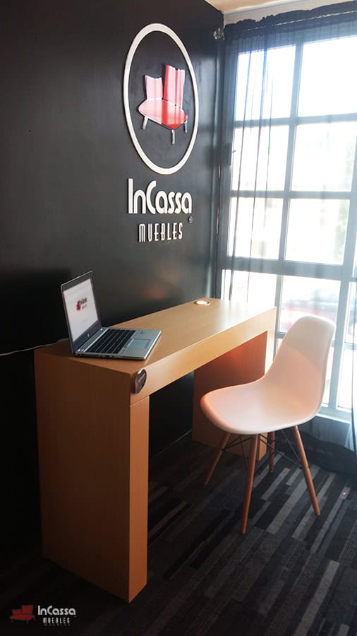 InCassa Muebles Edomex mueblería CDMX Escritorio con Lámpara y Silla Modelo JEFFERSON 6