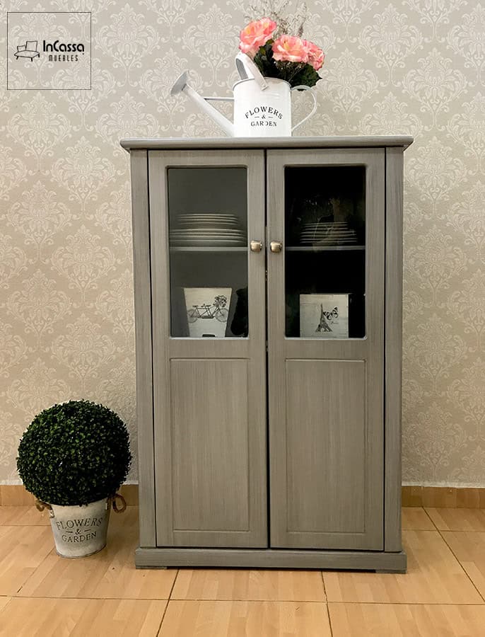 InCassa Muebles Edomex mueblería CDMX Vitrina Vintage Modelo KAZANKA 1