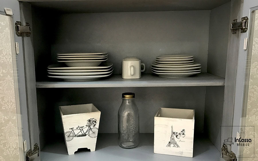 InCassa Muebles Edomex mueblería CDMX Vitrina Vintage Modelo KAZANKA 8