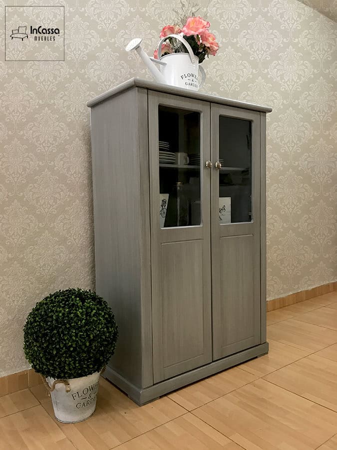 InCassa Muebles Edomex mueblería CDMX Vitrina Vintage Modelo KAZANKA 3