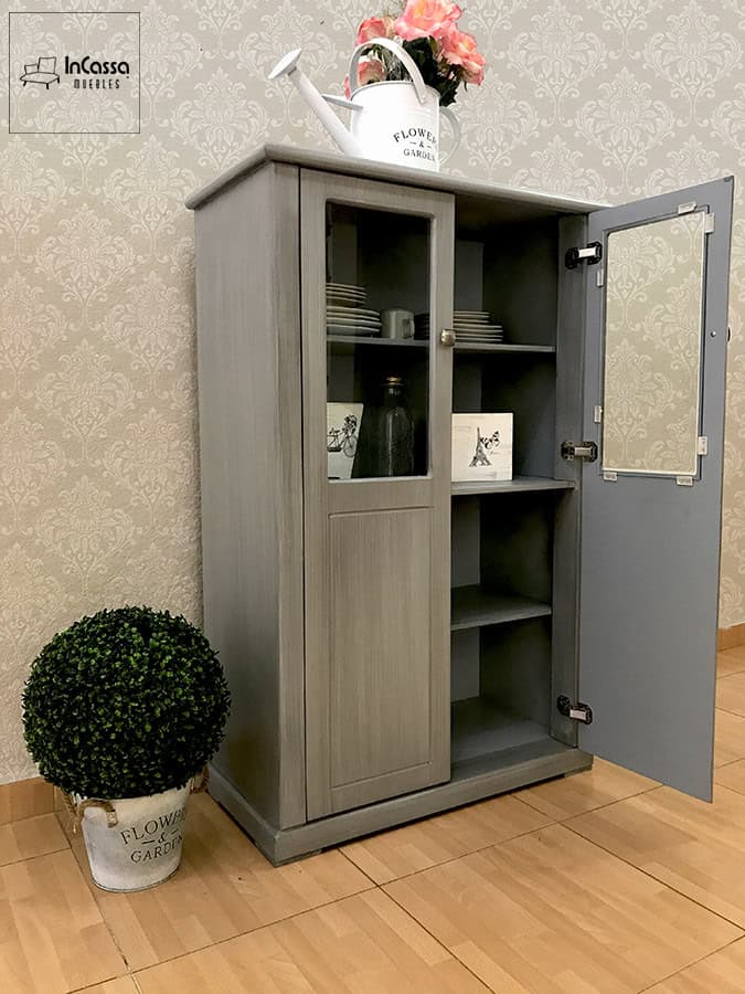 InCassa Muebles Edomex mueblería CDMX Vitrina Vintage Modelo KAZANKA 5