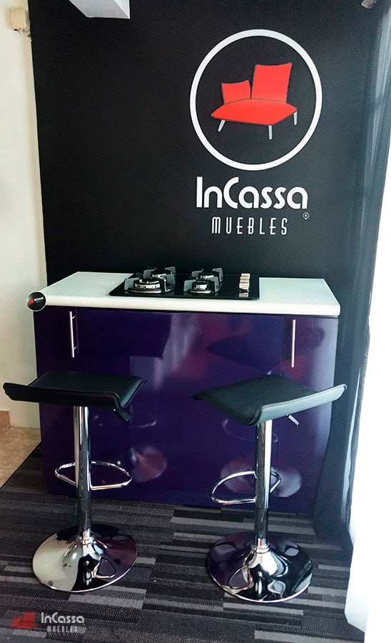 InCassa Muebles Edomex mueblería CDMX Isla para Parrilla con Bancos Modelo Lombardia Urbino 3