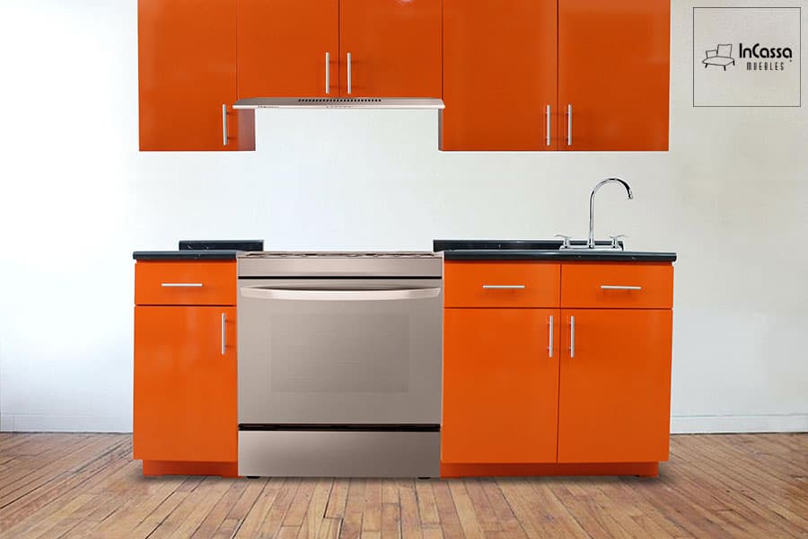 InCassa Muebles Edomex mueblería CDMX Cocina integral MALASIA 2.10m diseñada para ESTUFA 1