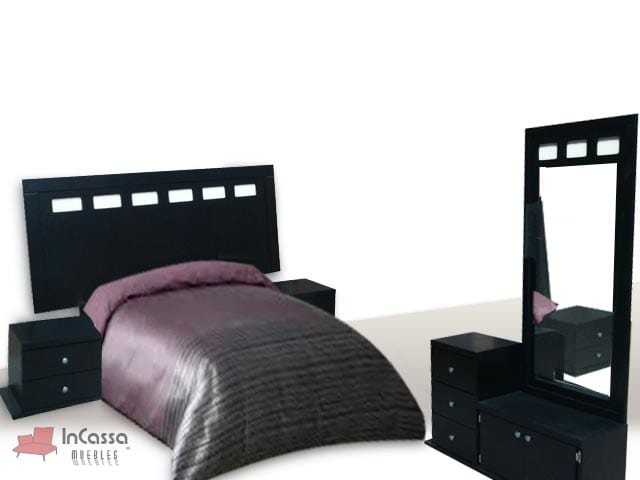 InCassa Muebles Edomex mueblería CDMX Recámara Modelo MANCHESTER 1