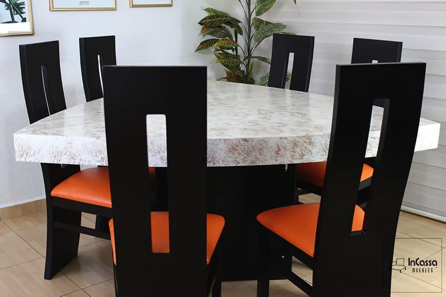 InCassa Muebles Edomex mueblería CDMX Antecomedor Modelo MIAMI 8