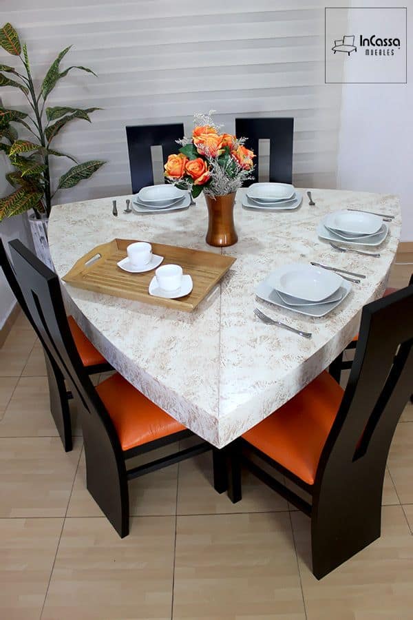 InCassa Muebles Edomex mueblería CDMX Antecomedor Modelo MIAMI 3