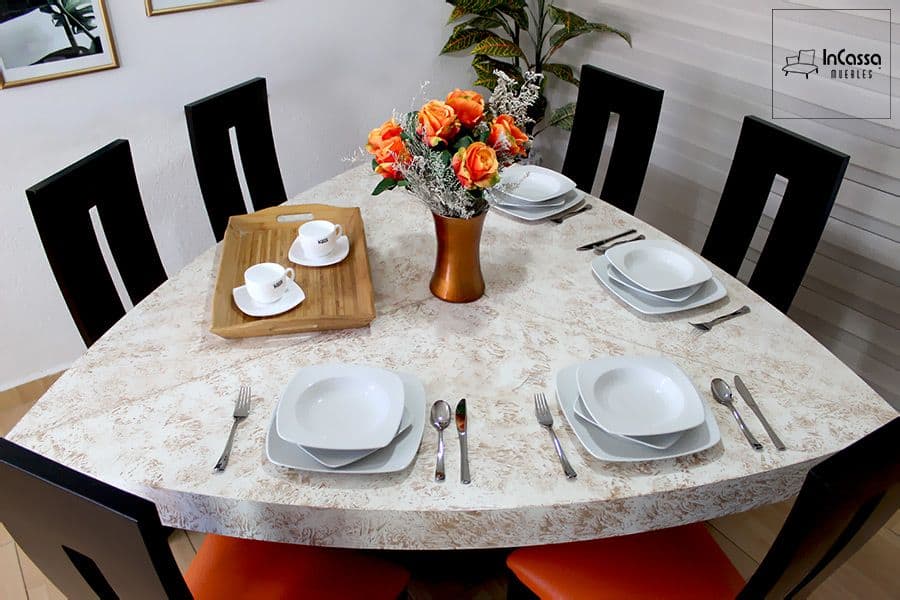 InCassa Muebles Edomex mueblería CDMX Antecomedor Modelo MIAMI 4