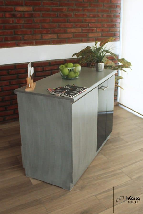 InCassa Muebles Edomex mueblería CDMX Isla Minimalista para Cocina Modelo BALI 1