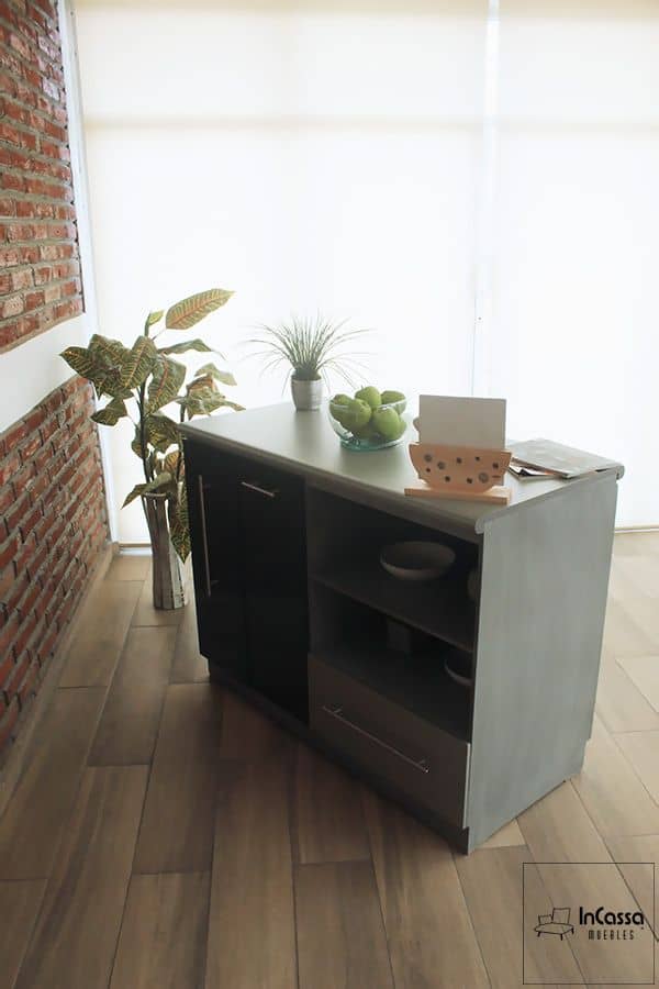 InCassa Muebles Edomex mueblería CDMX Isla Minimalista para Cocina Modelo BALI 3