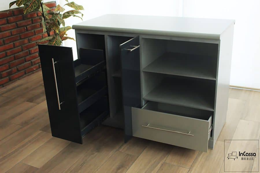 InCassa Muebles Edomex mueblería CDMX Isla Minimalista para Cocina Modelo BALI 5