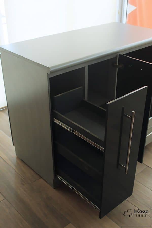 InCassa Muebles Edomex mueblería CDMX Isla Minimalista para Cocina Modelo BALI 6