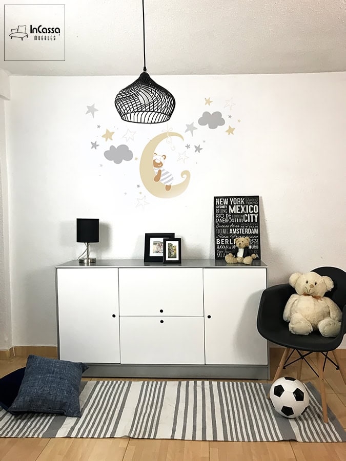 InCassa Muebles Edomex mueblería CDMX Cajonera Organizador Infantil Modelo PAU 5