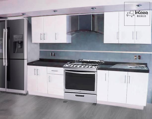 InCassa Muebles Edomex mueblería CDMX Cocina integral PRETORIA 3.30m diseñada para ESTUFA 1