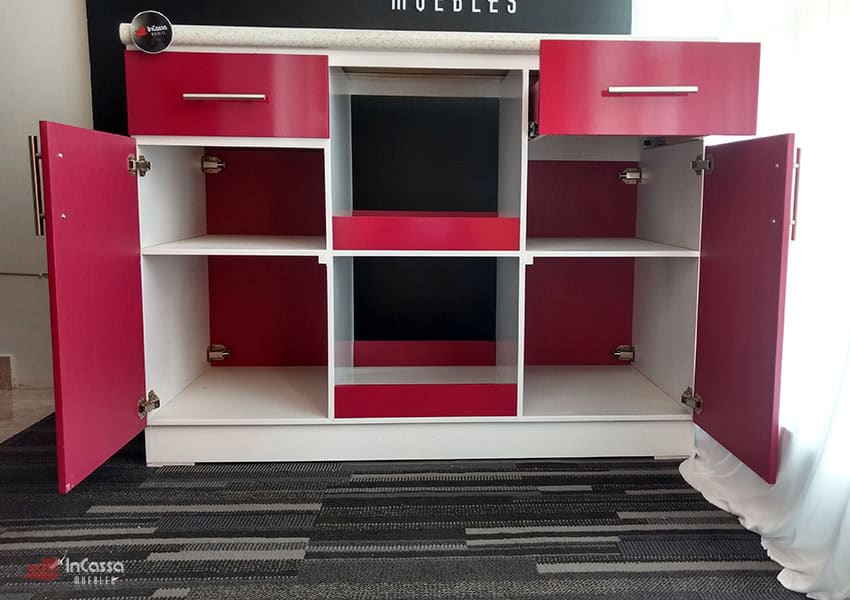 InCassa Muebles Edomex mueblería CDMX Isla Minimalista para Cocina con Bancos Modelo SORRENTO Urbino 5