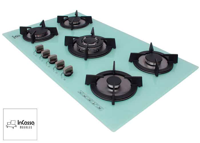 Parrilla de 5 quemadores marca SUPRA (superflama) modelo 5Q-EC-B