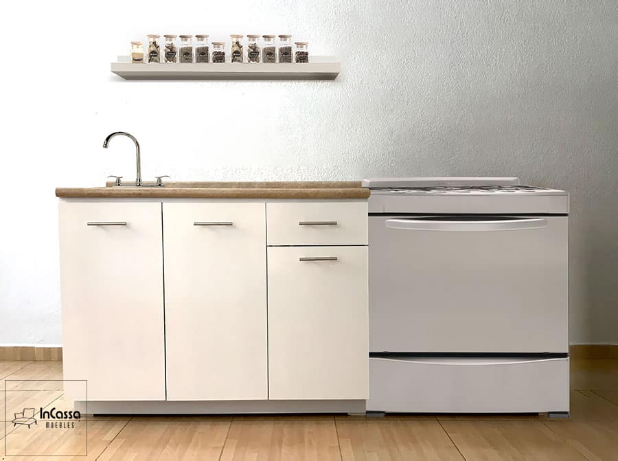 InCassa Muebles Edomex mueblería CDMX Cocina integral TAMPA 2m diseñada para ESTUFA 2