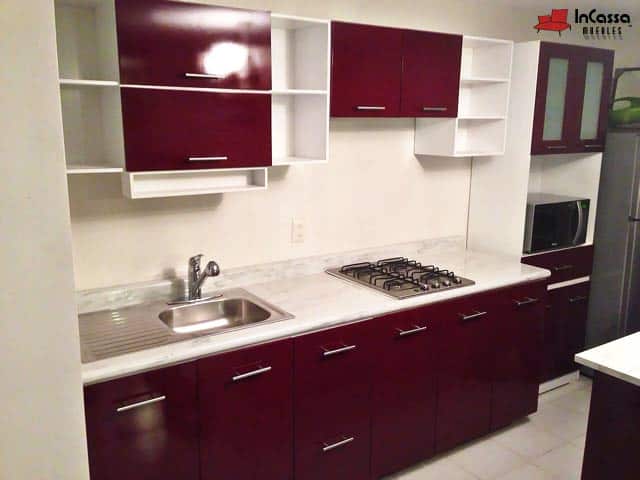 InCassa Muebles Edomex mueblería CDMX Cocina integral VALENCE 2.40m diseñada para PARRILLA 1