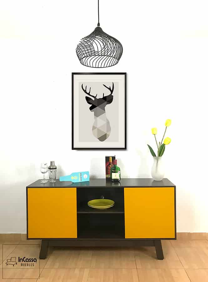 InCassa Muebles Edomex mueblería CDMX Bufetero Vintage Modelo VALENCIA 2