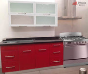 InCassa Muebles Edomex mueblería CDMX Cocina integral VICENZA 2.60m diseñada para ESTUFA 1