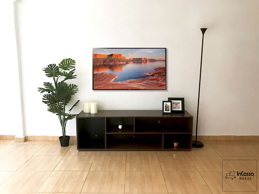 Mueble para pantalla moderno café chocolate - InCassa Muebles