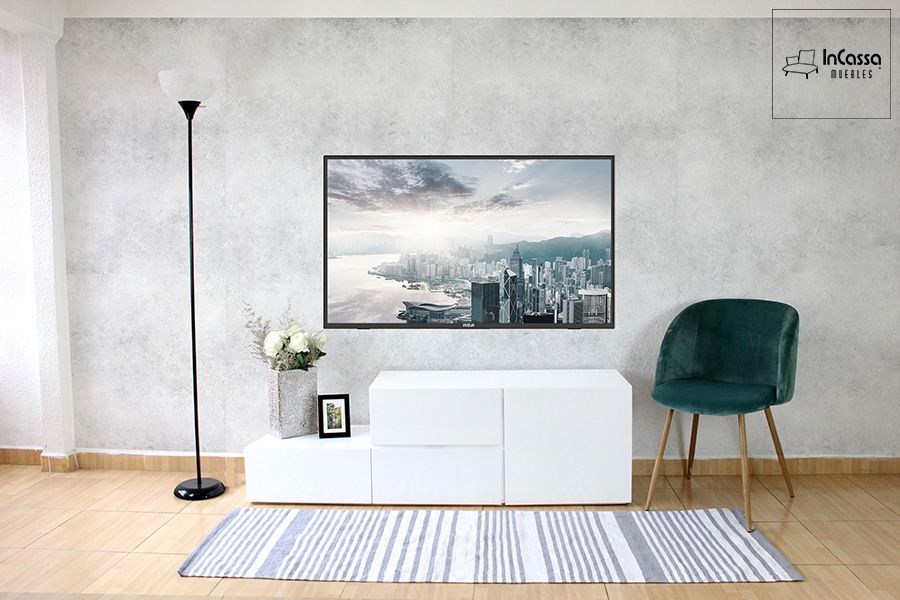 Mueble para tv moderno blanco - InCassa Muebles