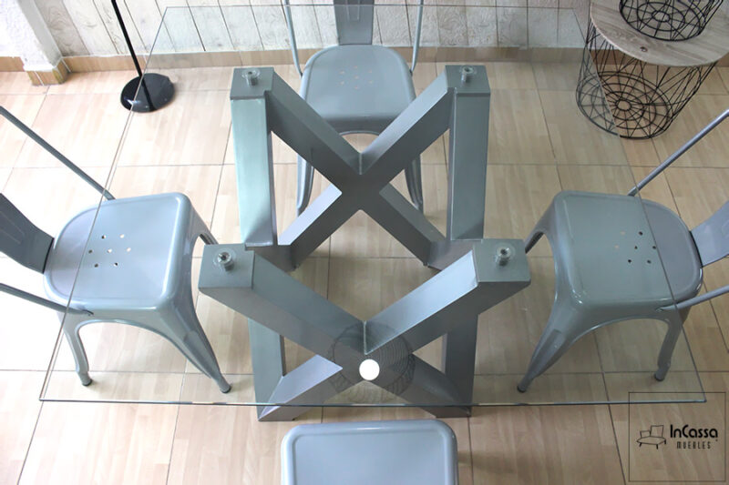 InCassa Muebles Comedor Modelo VENLO con silla TOLIX 15