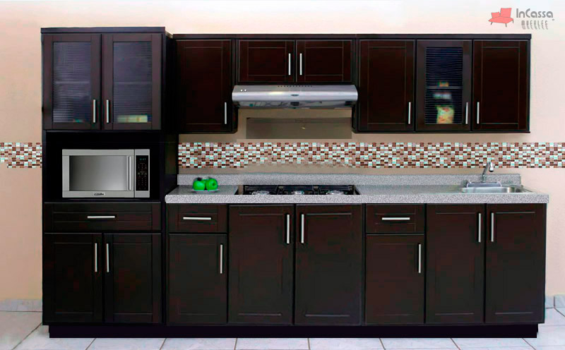 InCassa Muebles Edomex mueblería CDMX Cocina integral MCALLEN 2.40m diseñada para PARRILLA 1