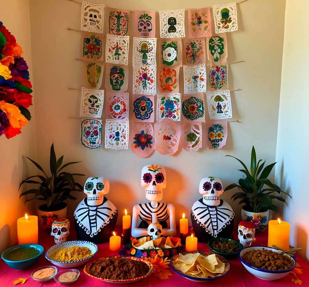 banderas del dia de muertos