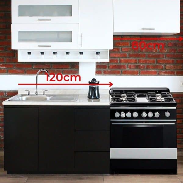 Cocina integral TONATICO 2m diseñada para ESTUFA