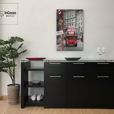 InCassa Muebles Edomex mueblería CDMX Bufetero Minimalista Modelo RIVERSIDE 1