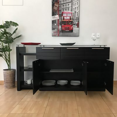 InCassa Muebles Edomex mueblería CDMX Bufetero Minimalista Modelo RIVERSIDE 2